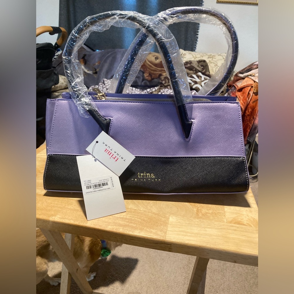 NWT Trina Turk lilac handbag
